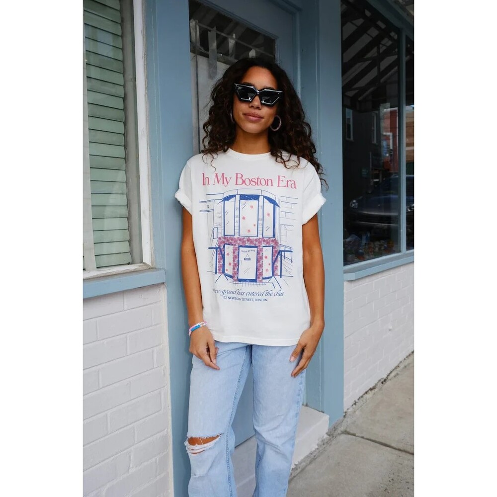 Mure & Grand In My Boston Era Graphic T Shirt L Short Sleeve Crewneck